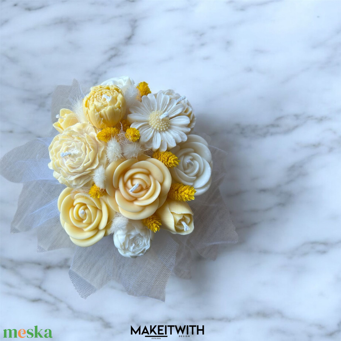 Napfény Varázs  Illatosított Virágbox - otthon & életmód - gyertya, illat, aroma - gyertya - Meska.hu