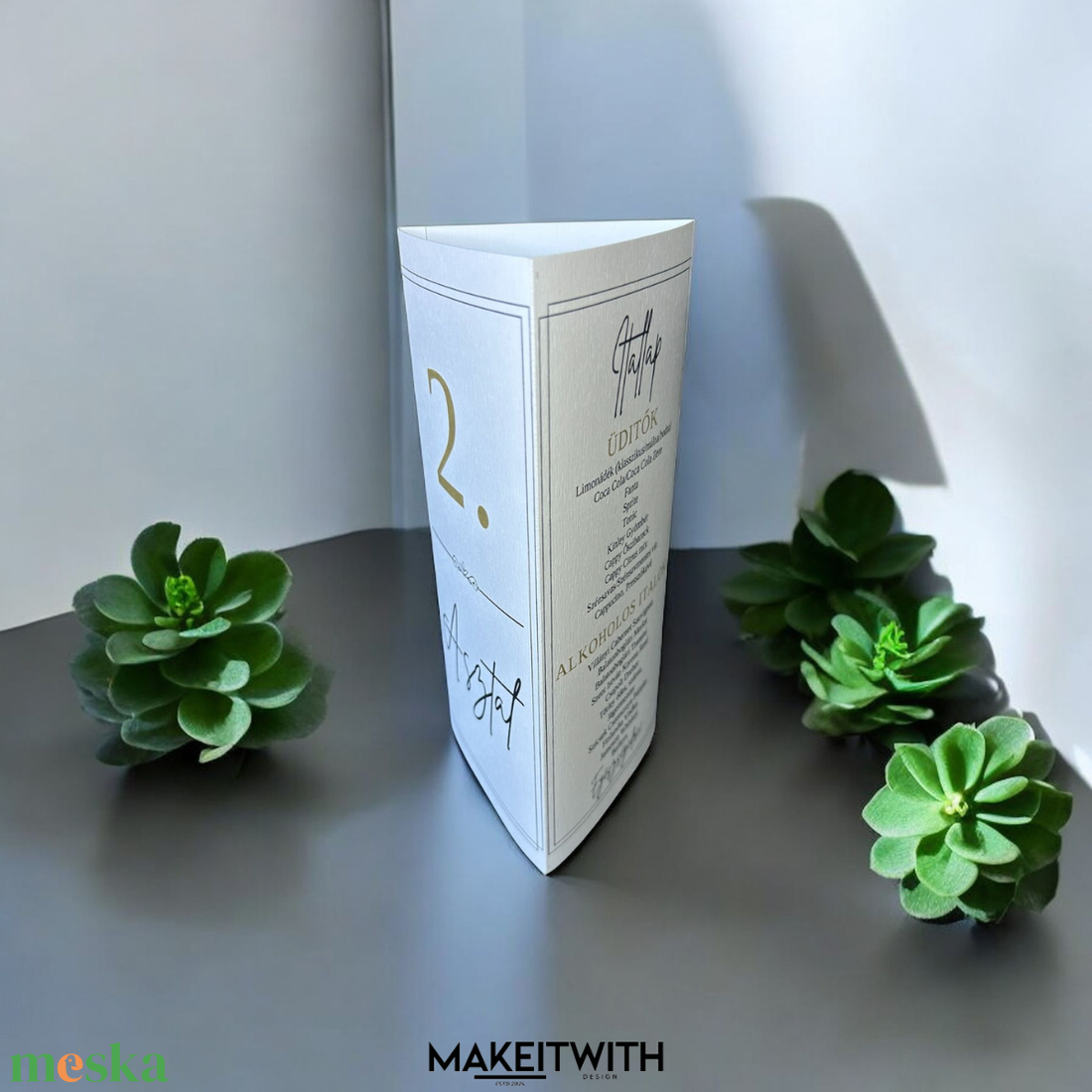 Háromszög Menü/Asztalszám Minimalista - esküvő - meghívó & kártya - menü - Meska.hu Háromszög Menü/Asztalszám Minimalista - esküvő - meghívó & kártya - menü - Meska.hu