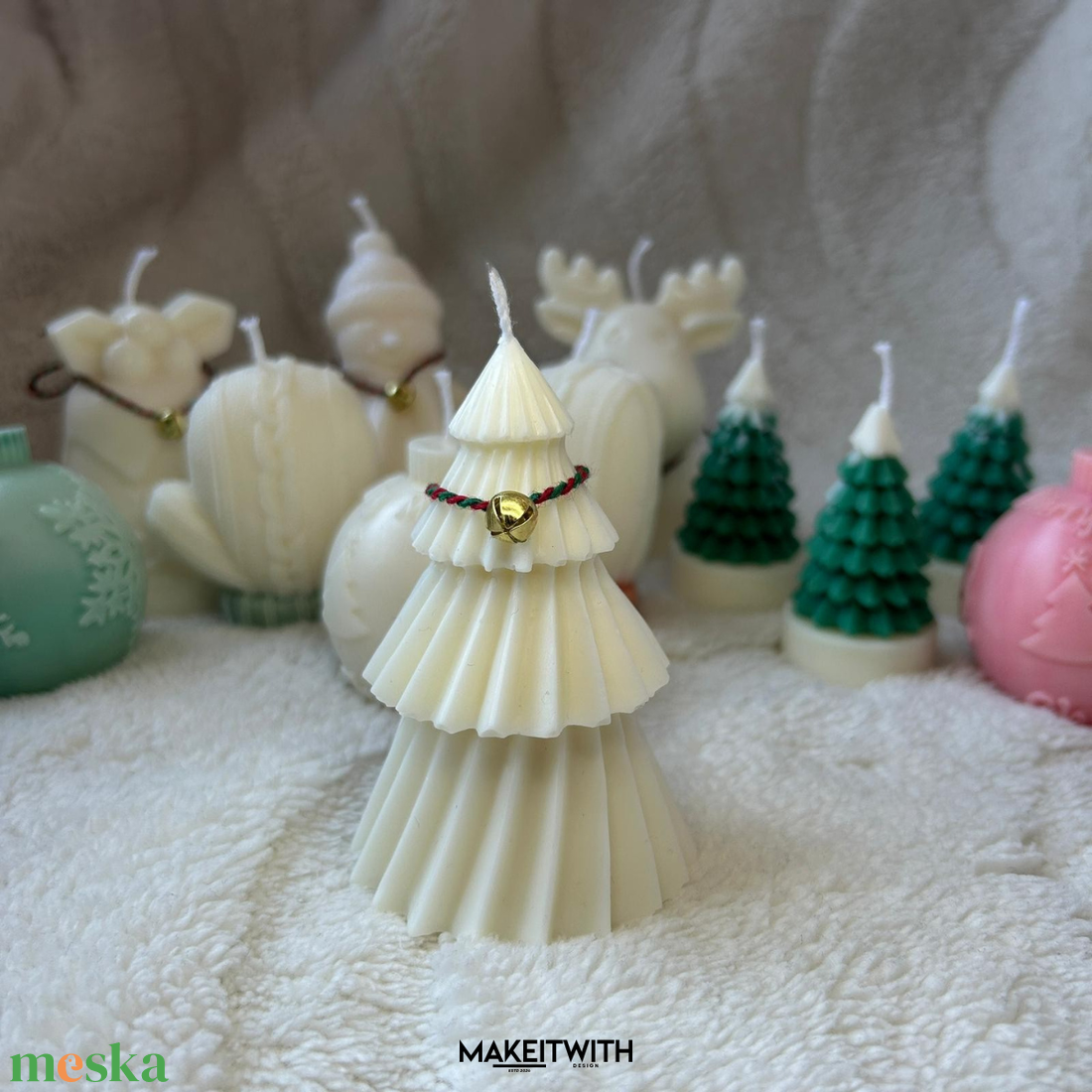 Karácsonyfa Illatgyertya - karácsony - karácsonyi lakásdekoráció - karácsonyi illatgyertya, mécses - Meska.hu