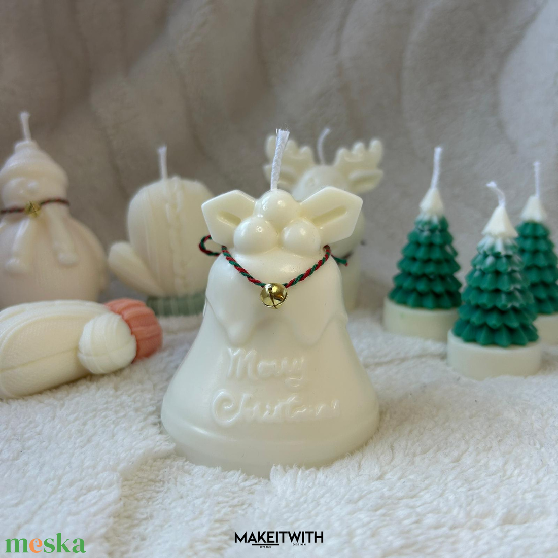 Karácsonyi Csengő Illatgyertya - karácsony - karácsonyi lakásdekoráció - karácsonyi illatgyertya, mécses - Meska.hu