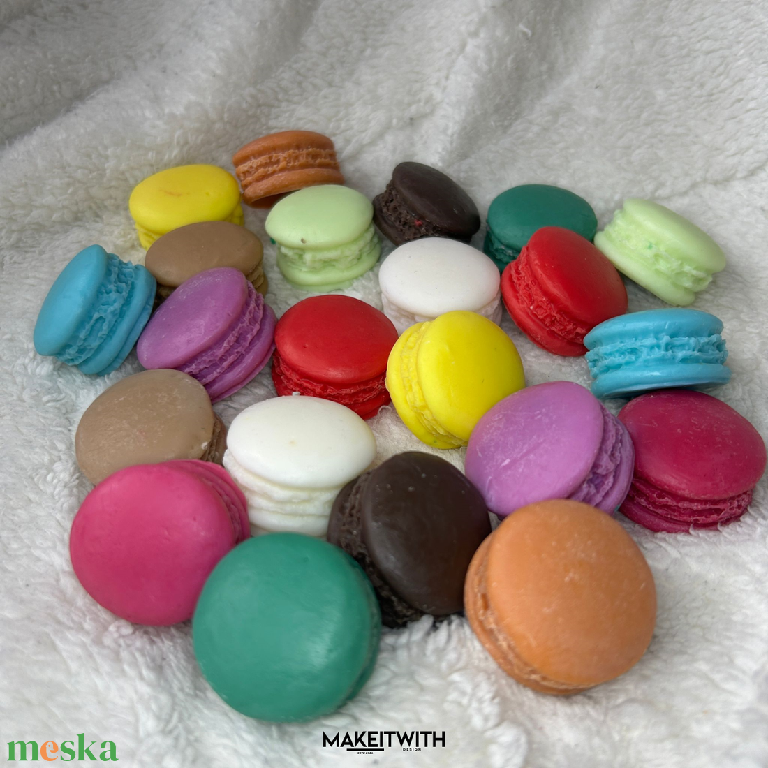 Macaron illatviasz (3db) - otthon & életmód - gyertya, illat, aroma - illatviasz - Meska.hu