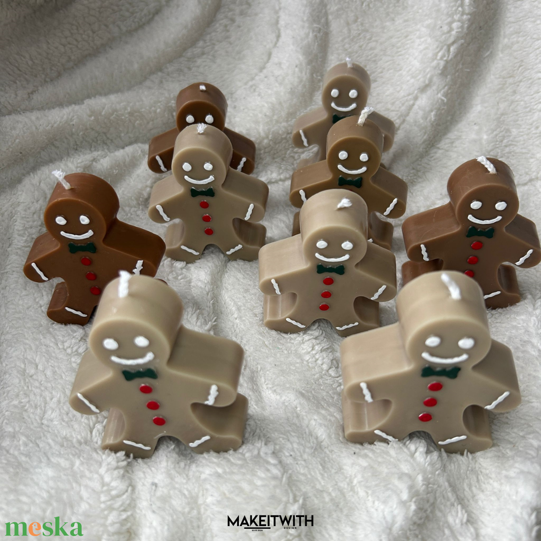 Mézeskalács illatgyertya - karácsony - karácsonyi lakásdekoráció - karácsonyi illatgyertya, mécses - Meska.hu