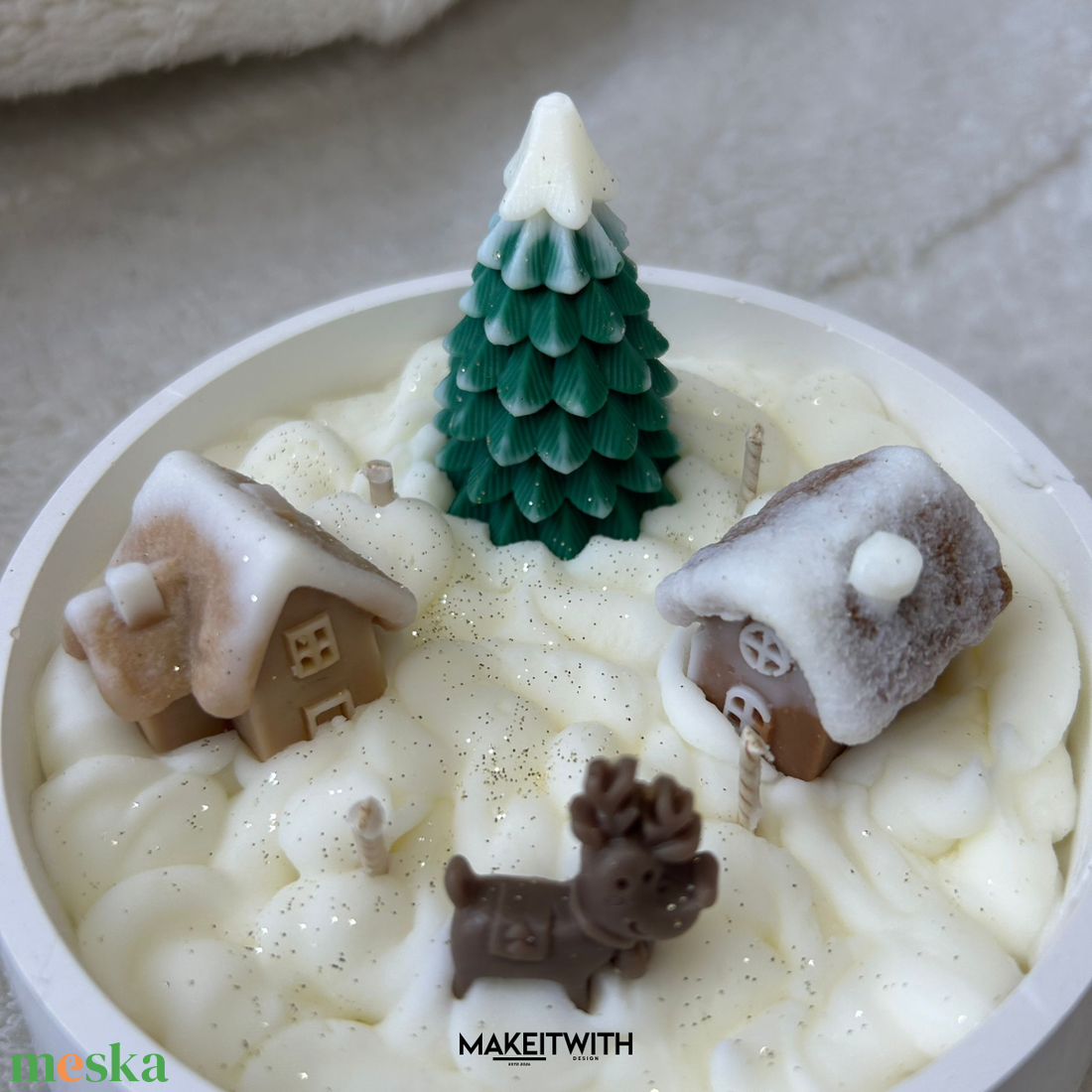 Karácsonyi Kerámia Tál - karácsony - karácsonyi lakásdekoráció - karácsonyi illatgyertya, mécses - Meska.hu