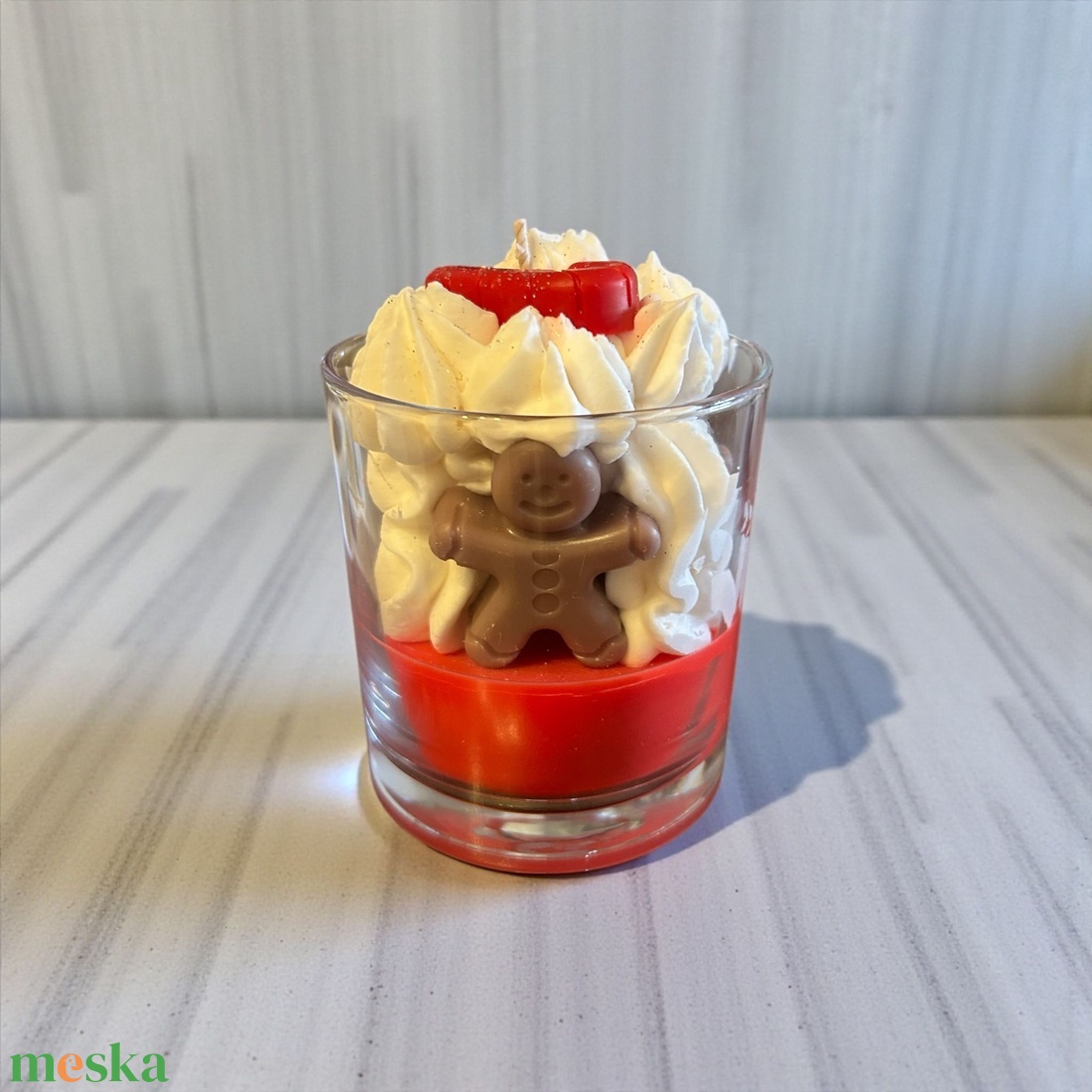 Mézeskalács Mámor - poharas gyertya - karácsony - karácsonyi lakásdekoráció - karácsonyi illatgyertya, mécses - Meska.hu