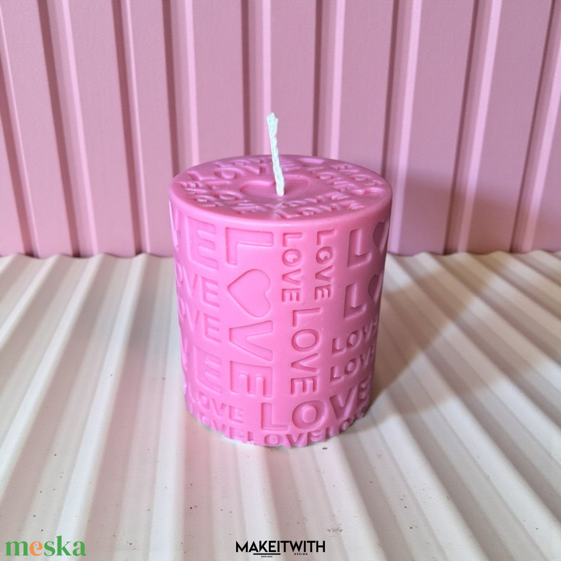Valentin napi tömb illatgyertya - otthon & életmód - gyertya, illat, aroma - gyertya - Meska.hu