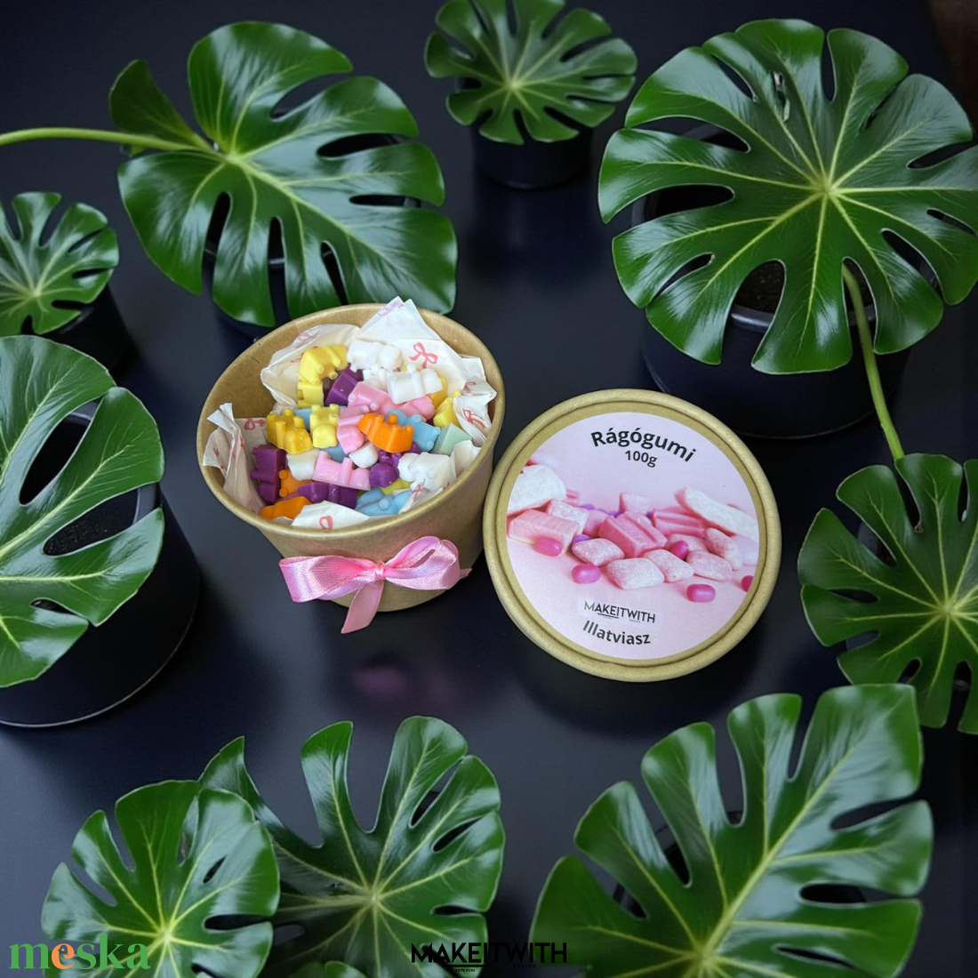 Rágógumi illatviasz � 100 g / 30 g - otthon & életmód - gyertya, illat, aroma - illatviasz - Meska.hu