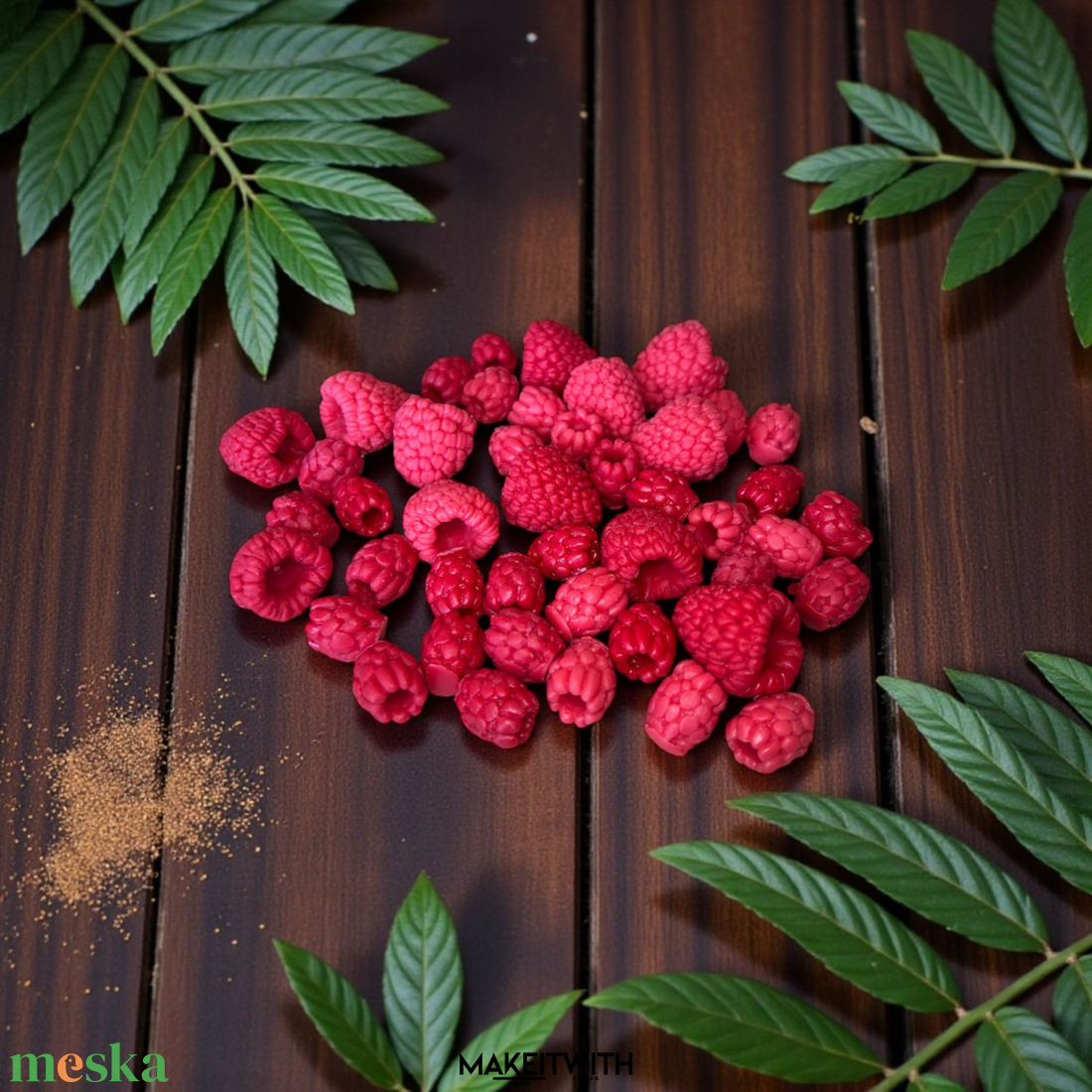 Málna alakú illatviasz � 100 g / 30 g - otthon & életmód - gyertya, illat, aroma - illatviasz - Meska.hu