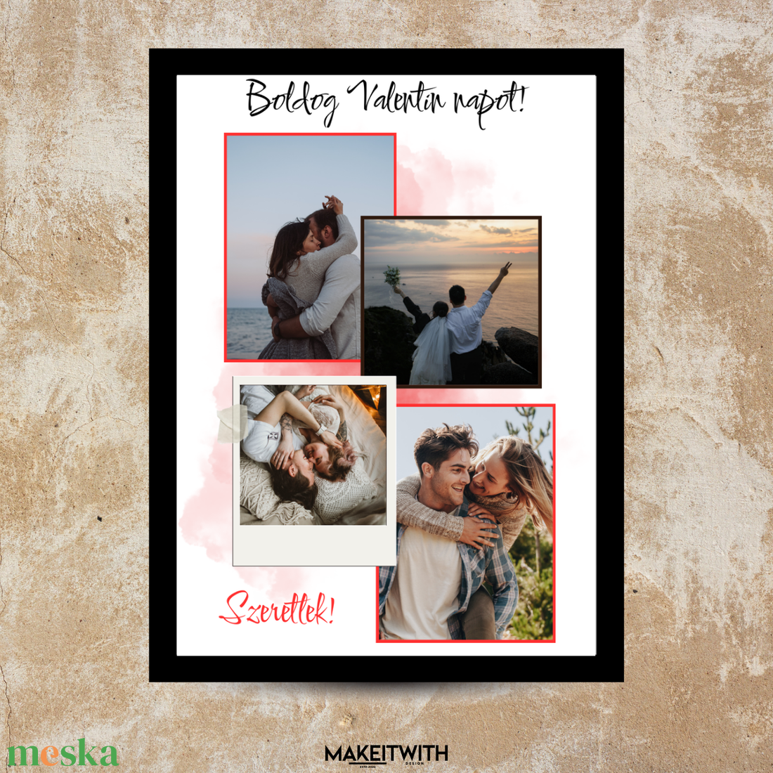 Valentin-napi Fotókollázs - otthon & életmód - dekoráció - kép & falikép - képkeret - Meska.hu