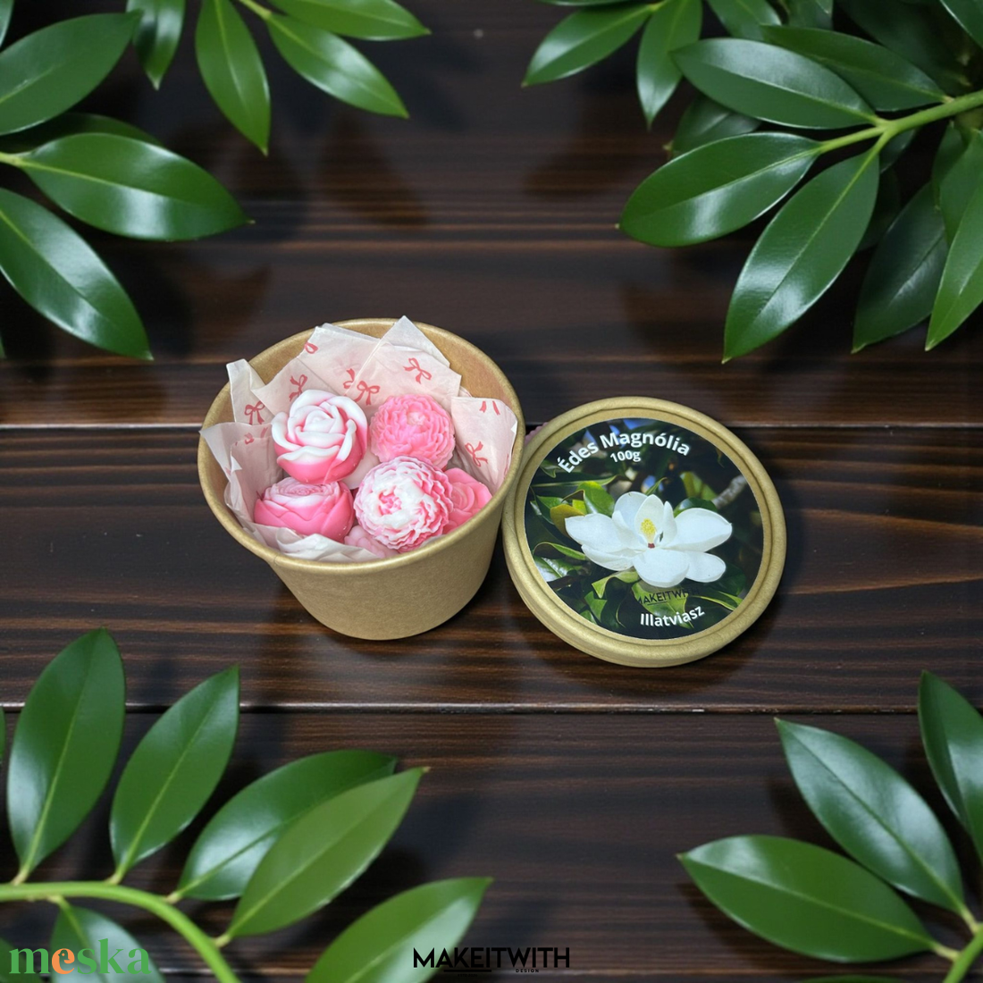 Édes Magnólia illatviasz � 100 g / 30 g - otthon & életmód - gyertya, illat, aroma - illatviasz - Meska.hu