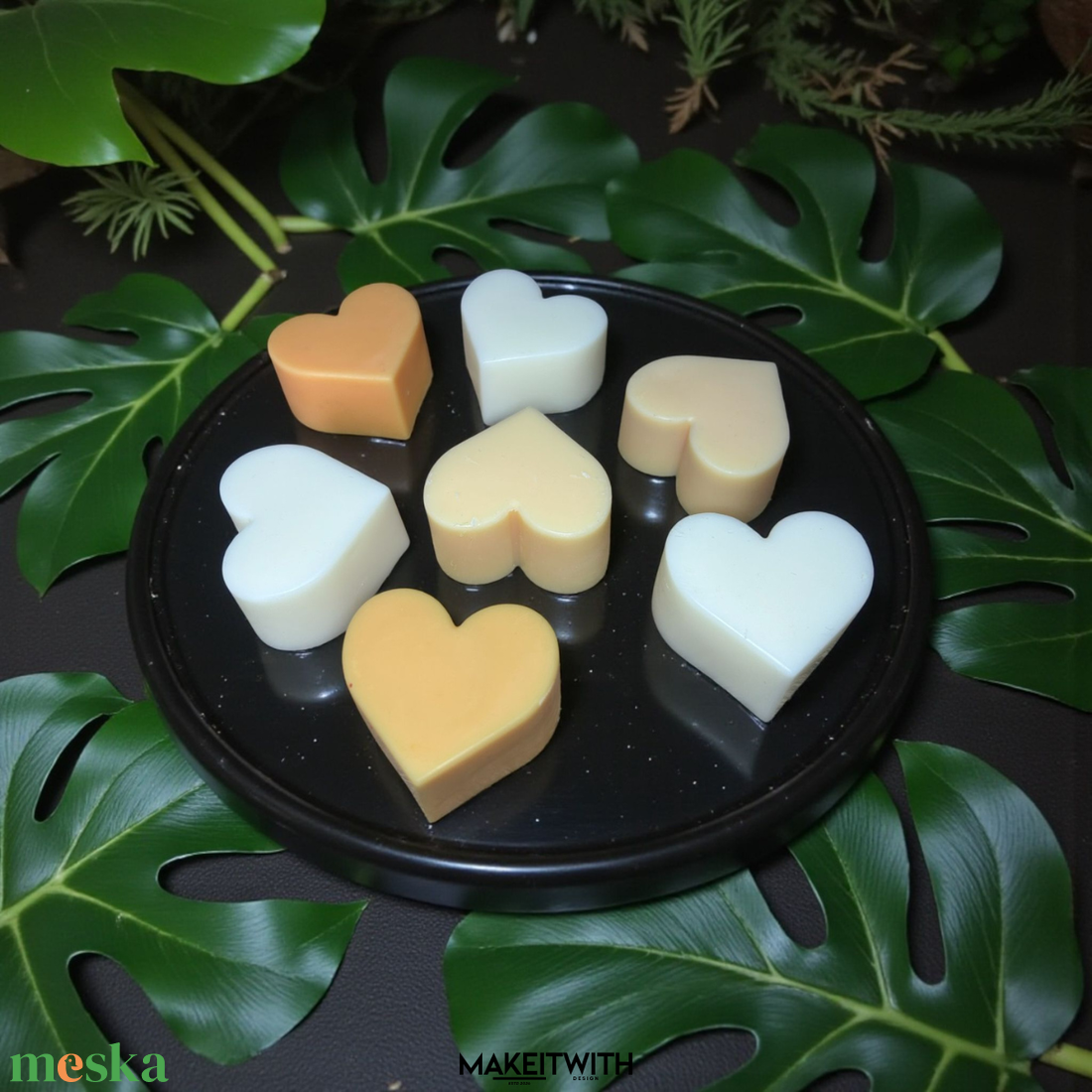 Vanília Szív illatviasz � 100 g / 30 g - otthon & életmód - gyertya, illat, aroma - illatviasz - Meska.hu