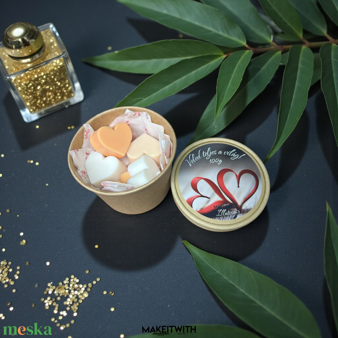 Vanília Szív illatviasz � 100 g / 30 g - otthon & életmód - gyertya, illat, aroma - illatviasz - Meska.hu