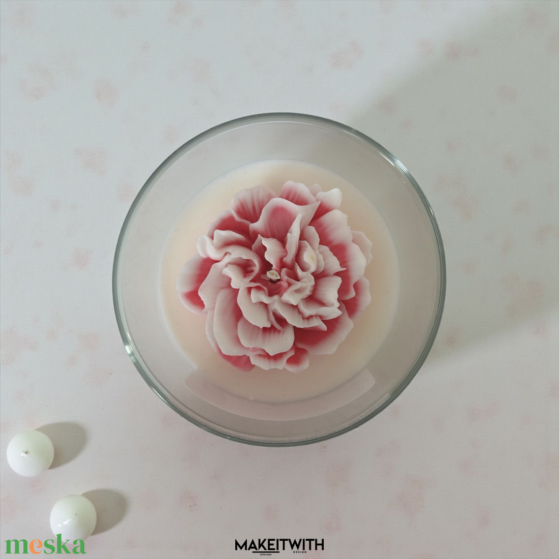 Lótusz Szerelem � poharas gyertya - kellékek & szerszámok - dekorációs kellékek - dekorációs gyertya - Meska.hu