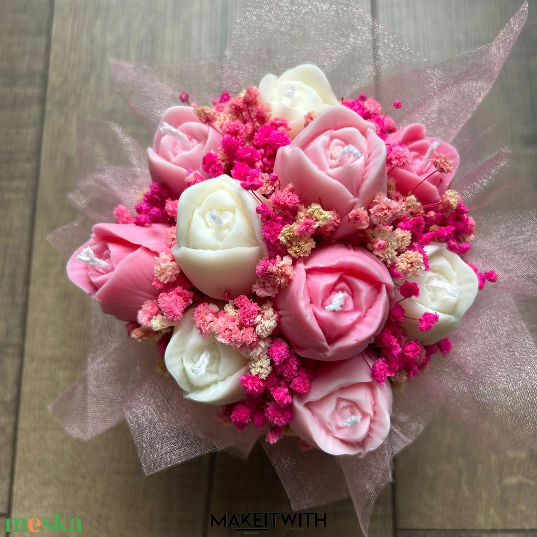 Tulipán Álom � Illatosított Virágbox 2.0 - otthon & életmód - gyertya, illat, aroma - illatviasz - Meska.hu