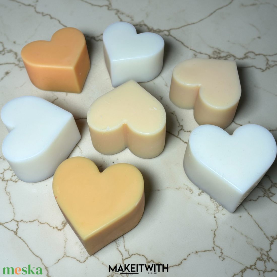 Vanília Szív illatviasz � 100 g / 30 g - otthon & életmód - gyertya, illat, aroma - illatviasz - Meska.hu