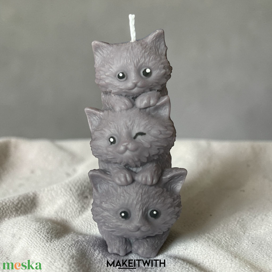 CicaHarmónia Illatgyertya - otthon & életmód - gyertya, illat, aroma - gyertya - Meska.hu