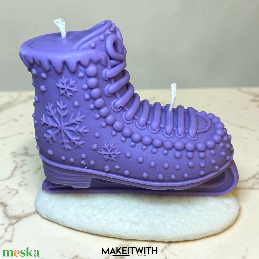 Jégvarázs Korcsolya Illatgyertya - otthon & életmód - gyertya, illat, aroma - gyertya - Meska.hu