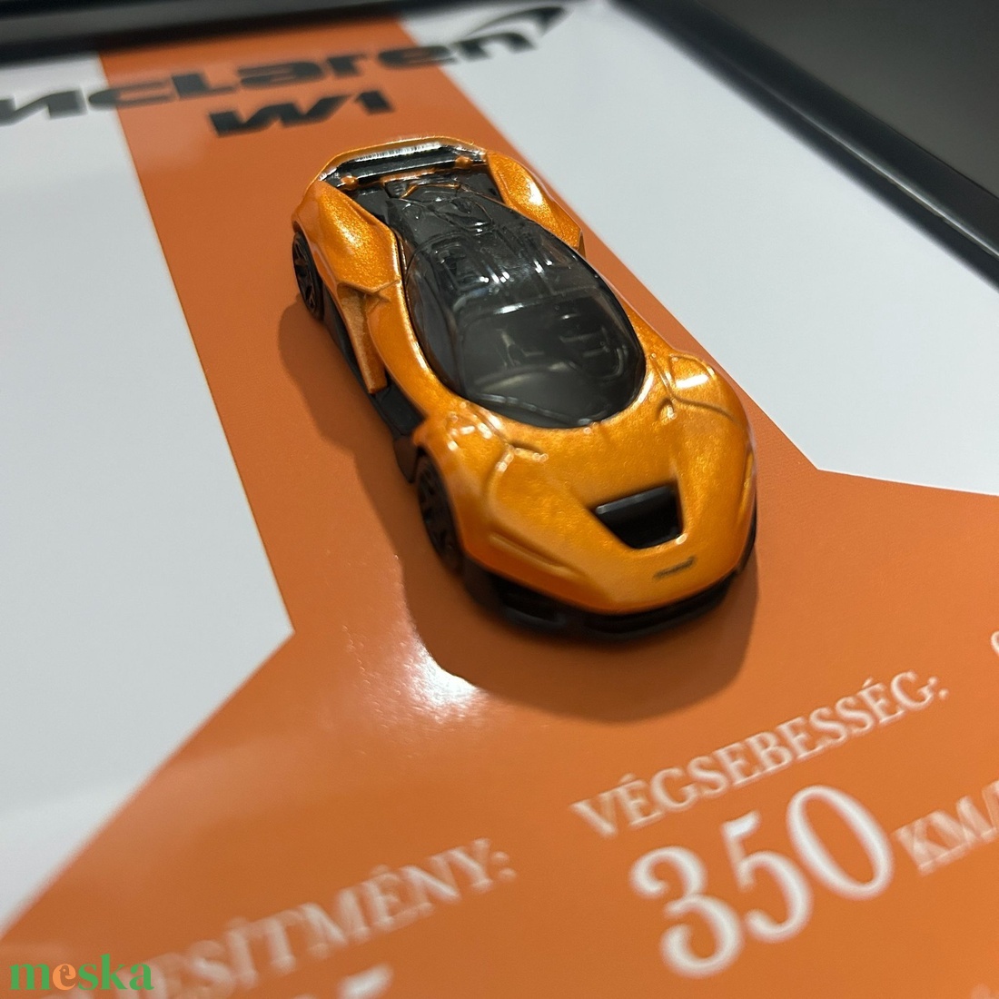 Autórajongói Falidekor � McLaren W1 - otthon & életmód - dekoráció - kép & falikép - képkeret - Meska.hu
