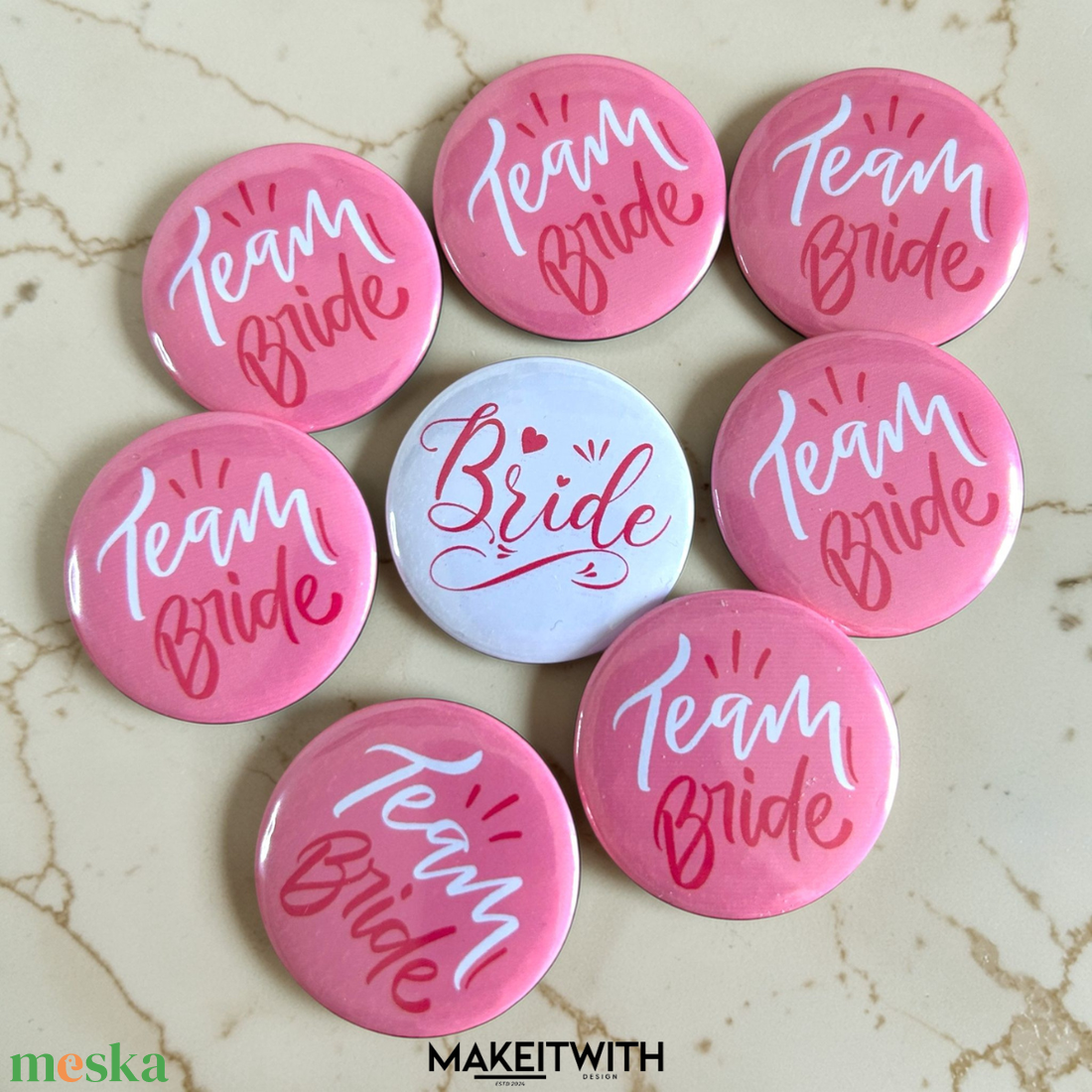 Lánybúcsús kitűzők - esküvő - lánybúcsú - Meska.hu