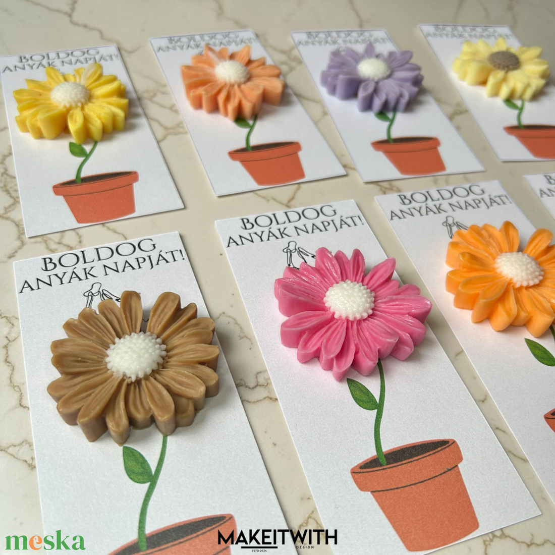 Anyáknapi szójaviasz gyertya, üzenettel - otthon & életmód - gyertya, illat, aroma - gyertya - Meska.hu