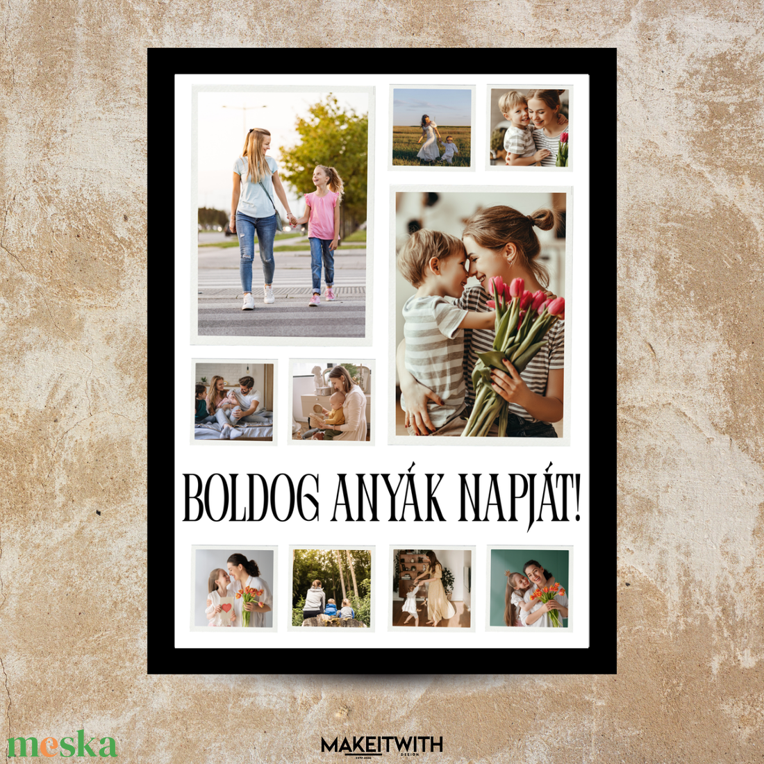 Anyák napi fotókollázs - otthon & életmód - dekoráció - kép & falikép - képkeret - Meska.hu