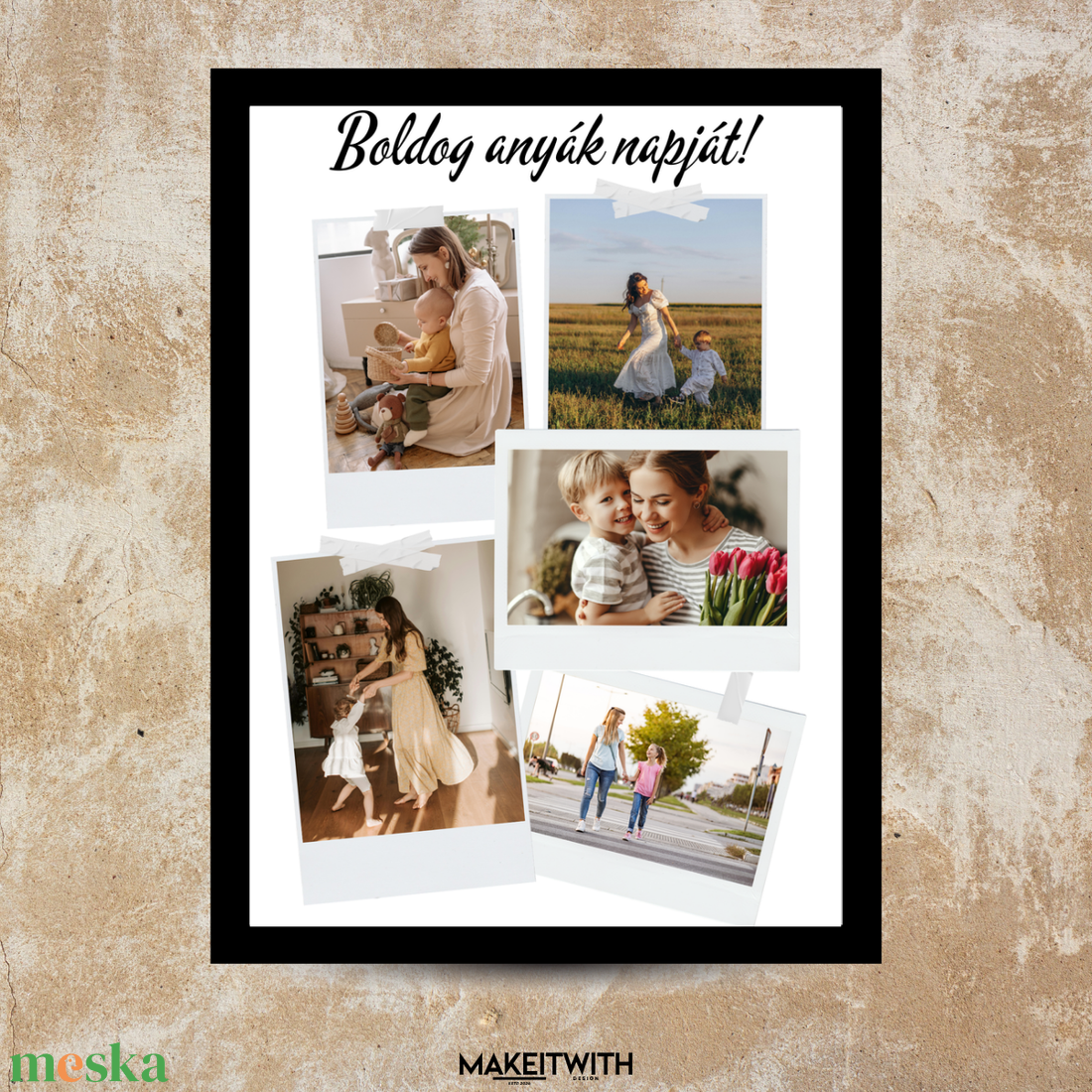 Anyák napi fotókollázs_2 - otthon & életmód - dekoráció - kép & falikép - képkeret - Meska.hu