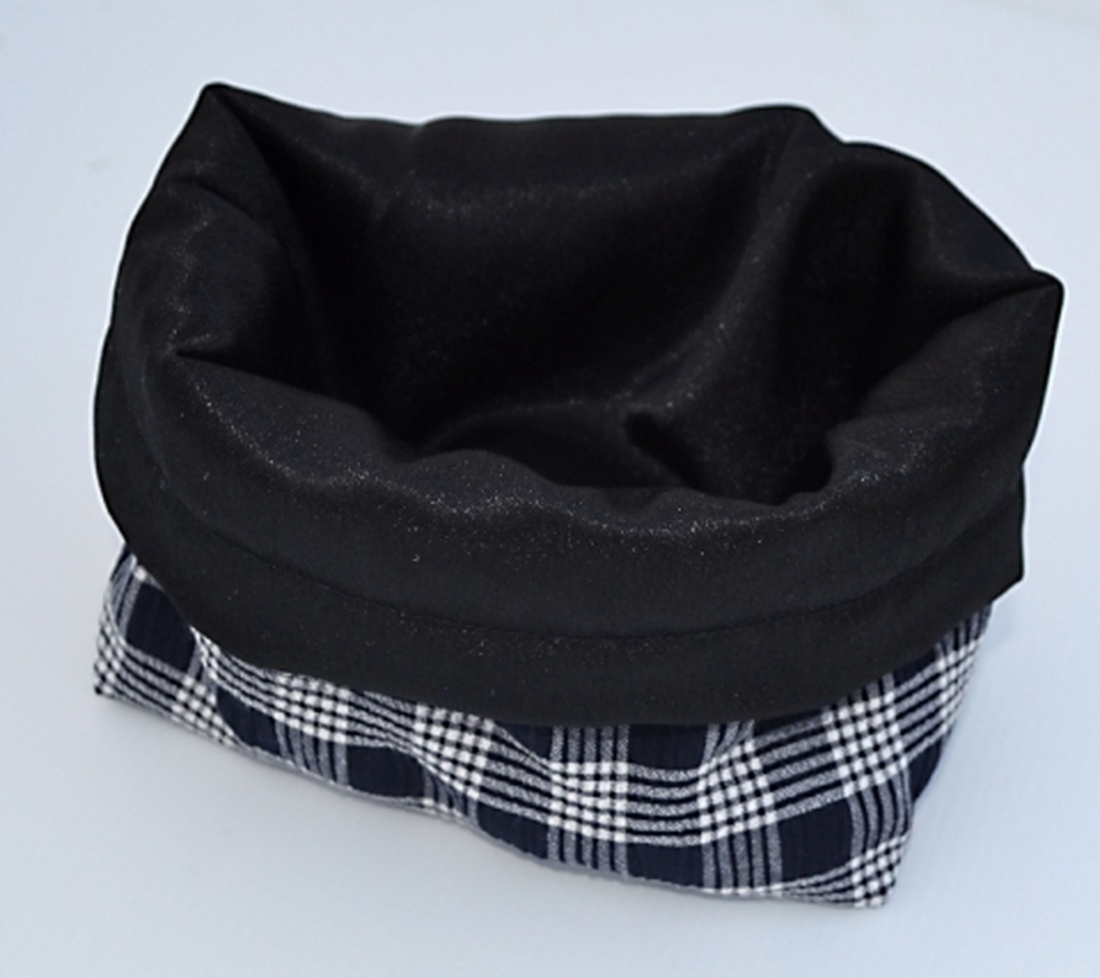 Fekete-fehér textil doboz -  - Meska.hu
