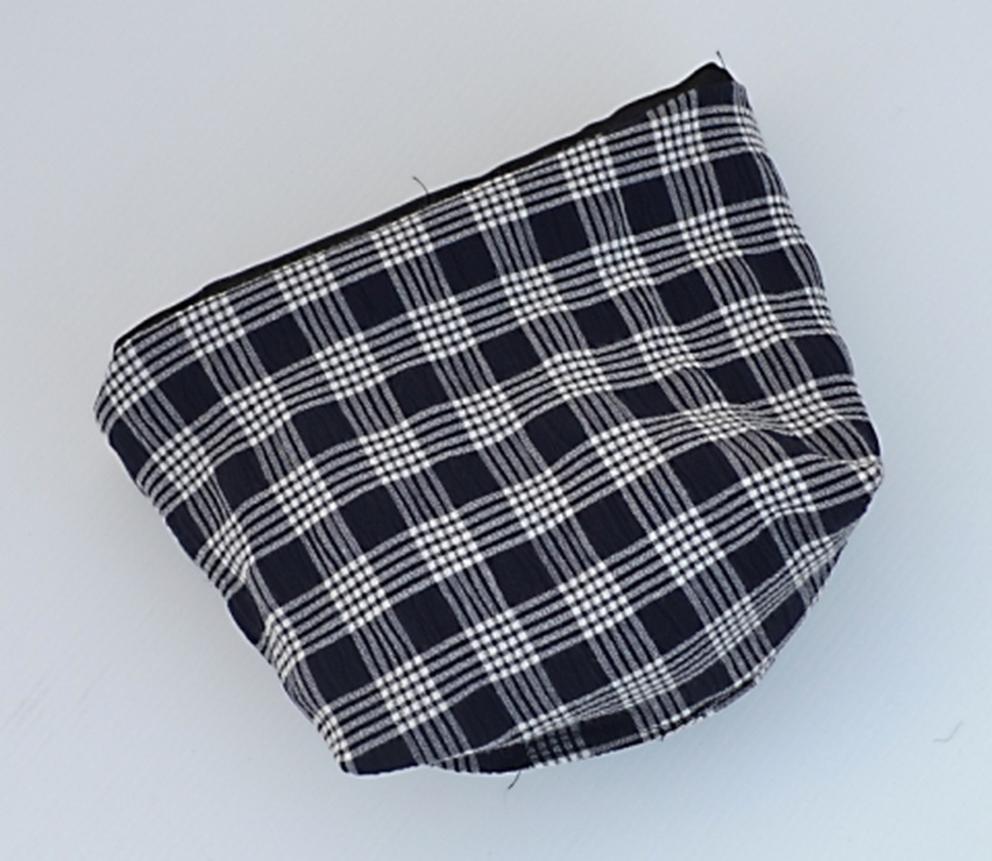 Fekete-fehér textil doboz -  - Meska.hu