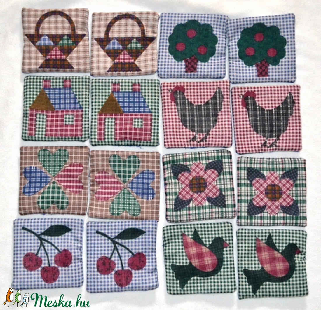 Textil memóriajáték -  - Meska.hu