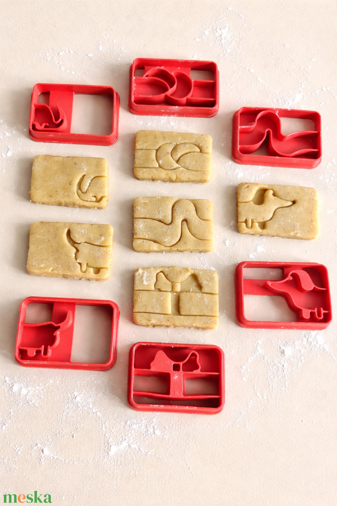 Tacskó kutyás sütiforma - 6 darabos készlet - otthon & életmód - konyhafelszerelés, tálalás - sütés, főzés - sütikiszúró - Meska.hu