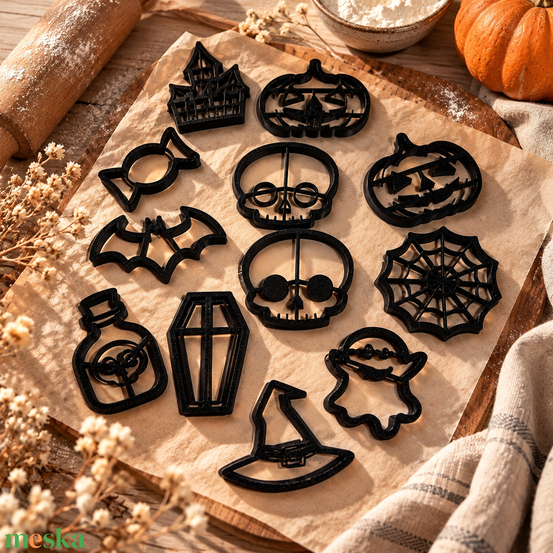 3D nyomtatott halloweeni sütikiszúrók � rémisztően jó sütikhez!  - otthon & életmód - dekoráció - halloween - halloweeni sütikiszúrók - Meska.hu