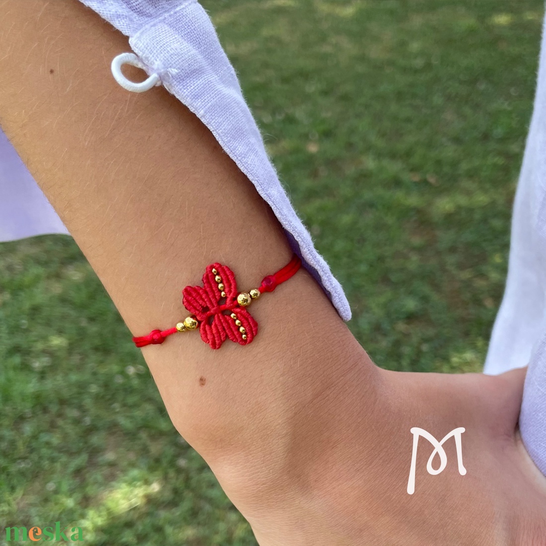 Piros makramé pillangó karkötő - ékszer - karkötő - karkötő medállal - Meska.hu Piros makramé pillangó karkötő - ékszer - karkötő - karkötő medállal - Meska.hu