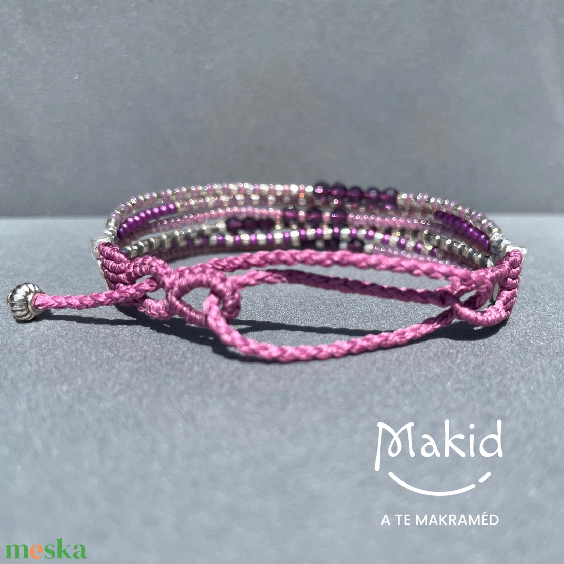 Pink gyöngy karkötő - ékszer - karkötő - karkötő medállal - Meska.hu Pink gyöngy karkötő - ékszer - karkötő - karkötő medállal - Meska.hu