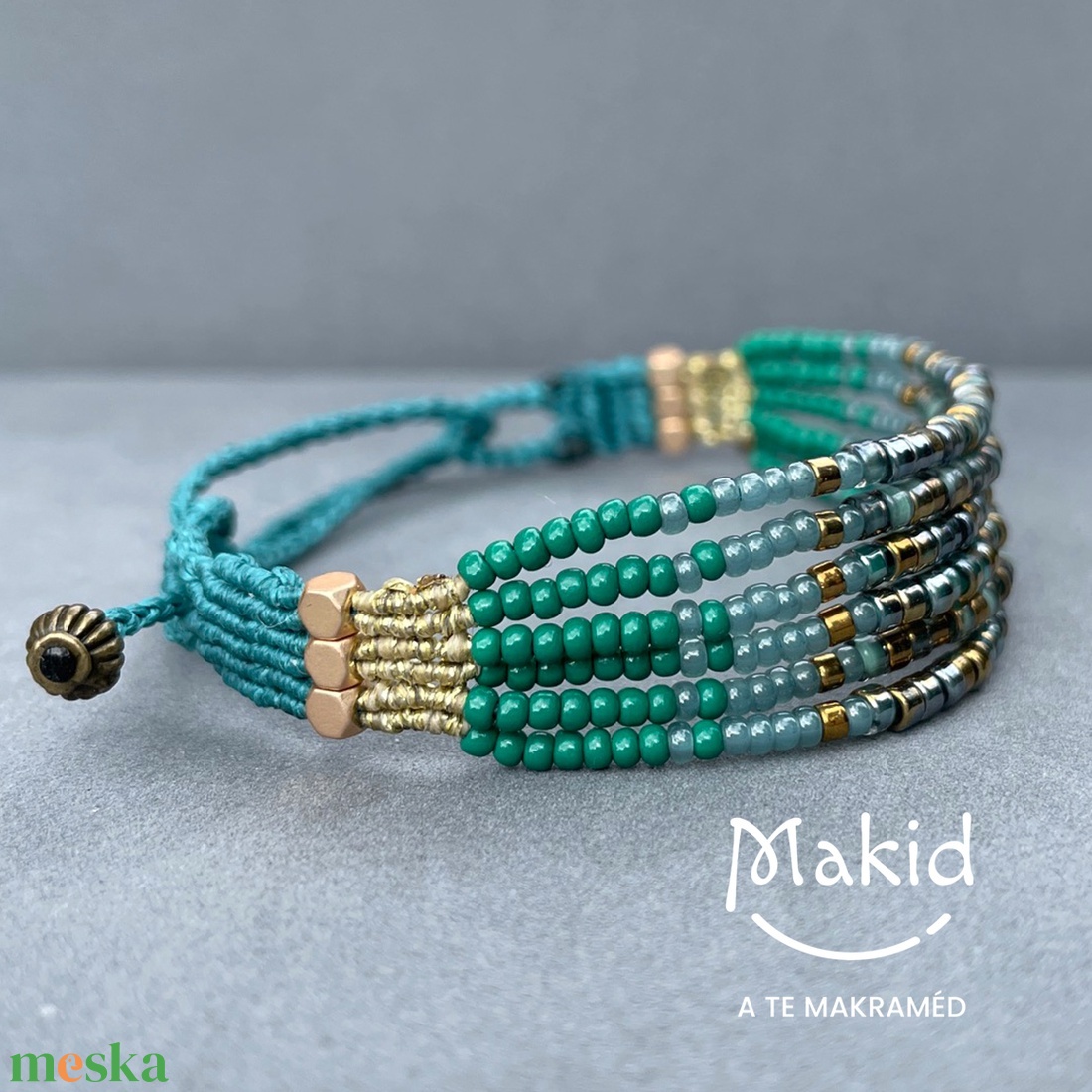 Gyöngy karkötő - ékszer - karkötő - karkötő medállal - Meska.hu