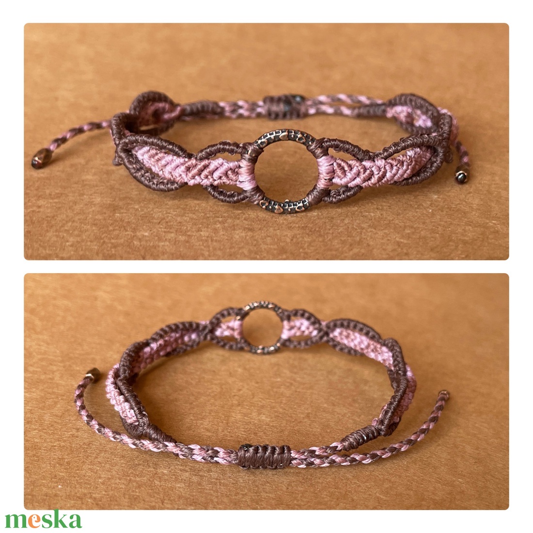 Dupla fonatos karkötő - ékszer - karkötő - karkötő medállal - Meska.hu