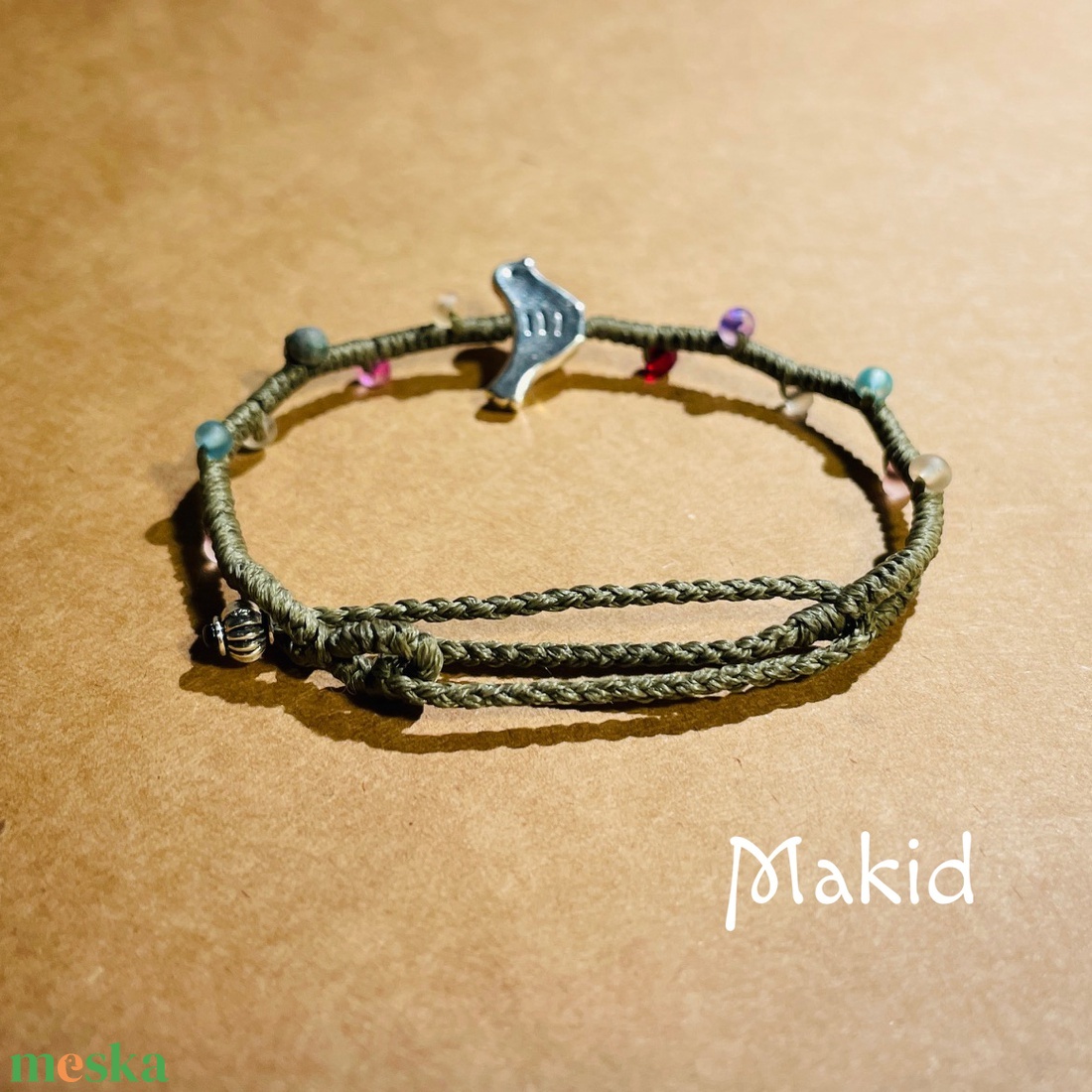 Madárka karkötő - ékszer - karkötő - karkötő medállal - Meska.hu