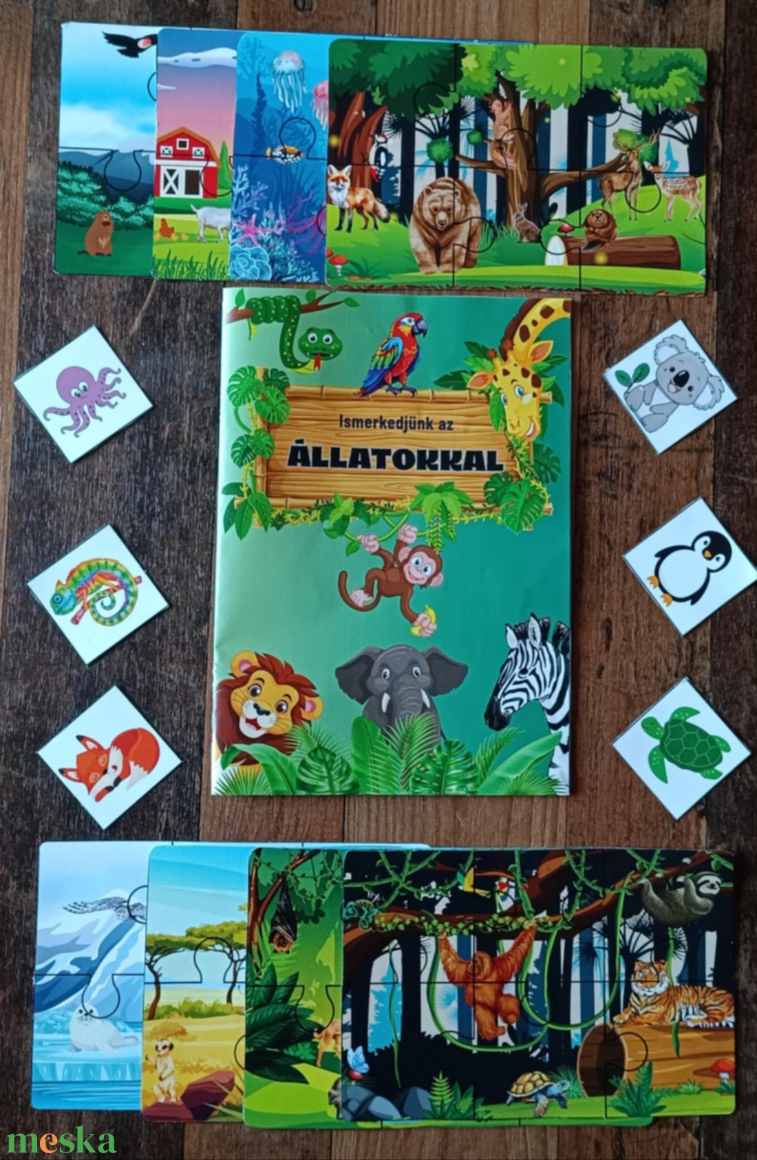 Ismerkedjünk az állatokkal foglalkoztató füzet  - művészet - grafika & illusztráció - digitális - Meska.hu