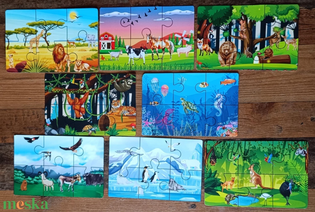Ismerkedjünk az állatokkal foglalkoztató füzet  - művészet - grafika & illusztráció - digitális - Meska.hu