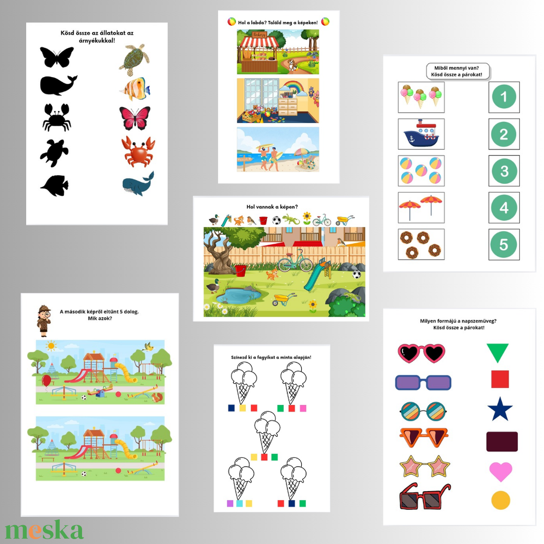 Vakáció 2-4 éveseknek foglalkoztató füzet - művészet - grafika & illusztráció - digitális - Meska.hu Vakáció 2-4 éveseknek foglalkoztató füzet - művészet - grafika & illusztráció - digitális - Meska.hu