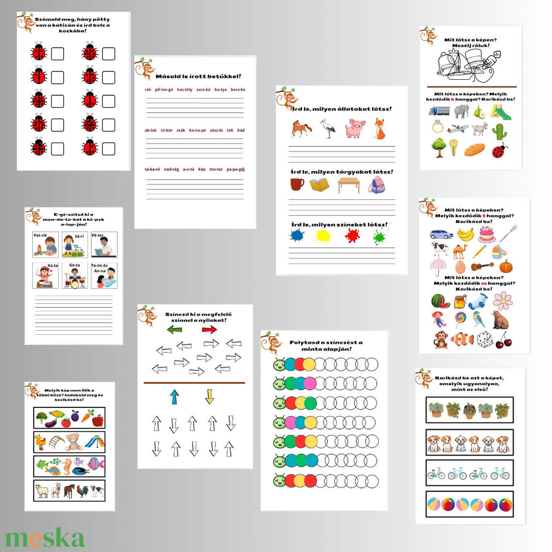 1. osztályos foglalkoztató füzet - művészet - grafika & illusztráció - digitális - Meska.hu 1. osztályos foglalkoztató füzet - művészet - grafika & illusztráció - digitális - Meska.hu