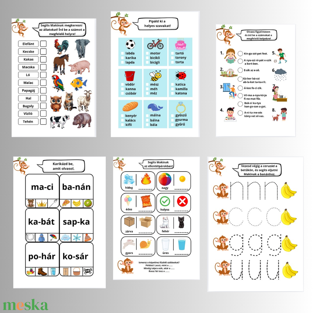 Írás- és olvasás gyakorlás foglalkoztató füzet - művészet - grafika & illusztráció - digitális - Meska.hu Írás- és olvasás gyakorlás foglalkoztató füzet - művészet - grafika & illusztráció - digitális - Meska.hu