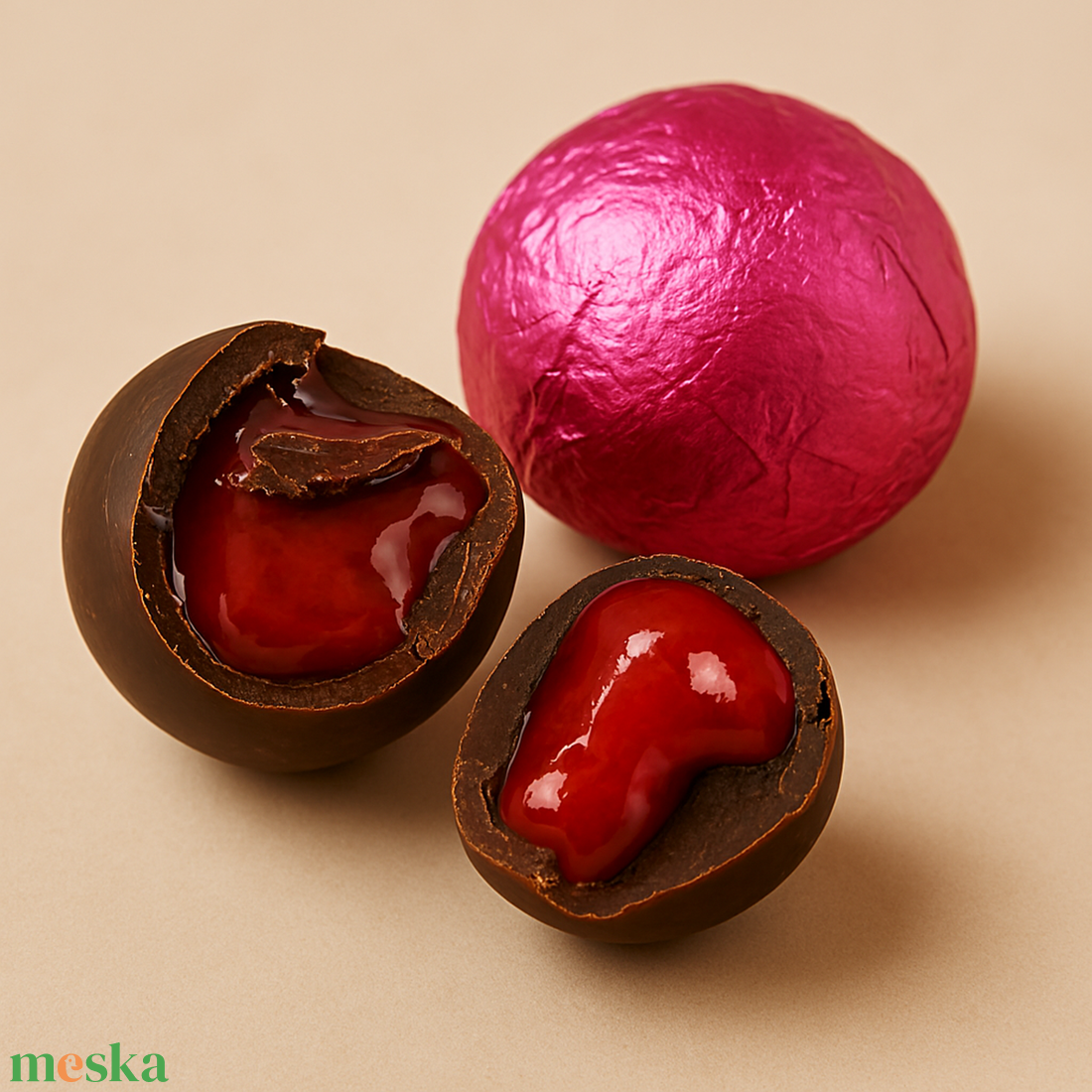 Makoman bonbon válogatás (6 szemes) - élelmiszer - édesség - kézműves csokoládé - Meska.hu