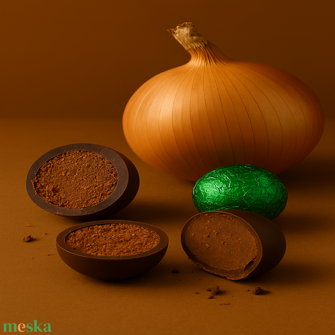 Hagymás bonbon (6 szemes) - élelmiszer - édesség - kézműves csokoládé - Meska.hu