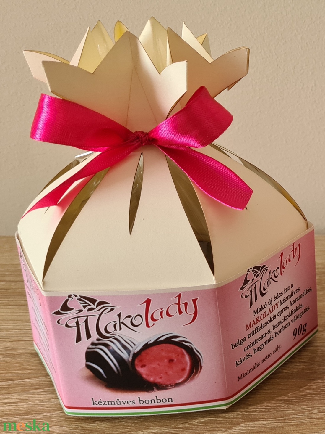 Makolady bonbon válogatás (6 szemes) - élelmiszer - édesség - kézműves csokoládé - Meska.hu