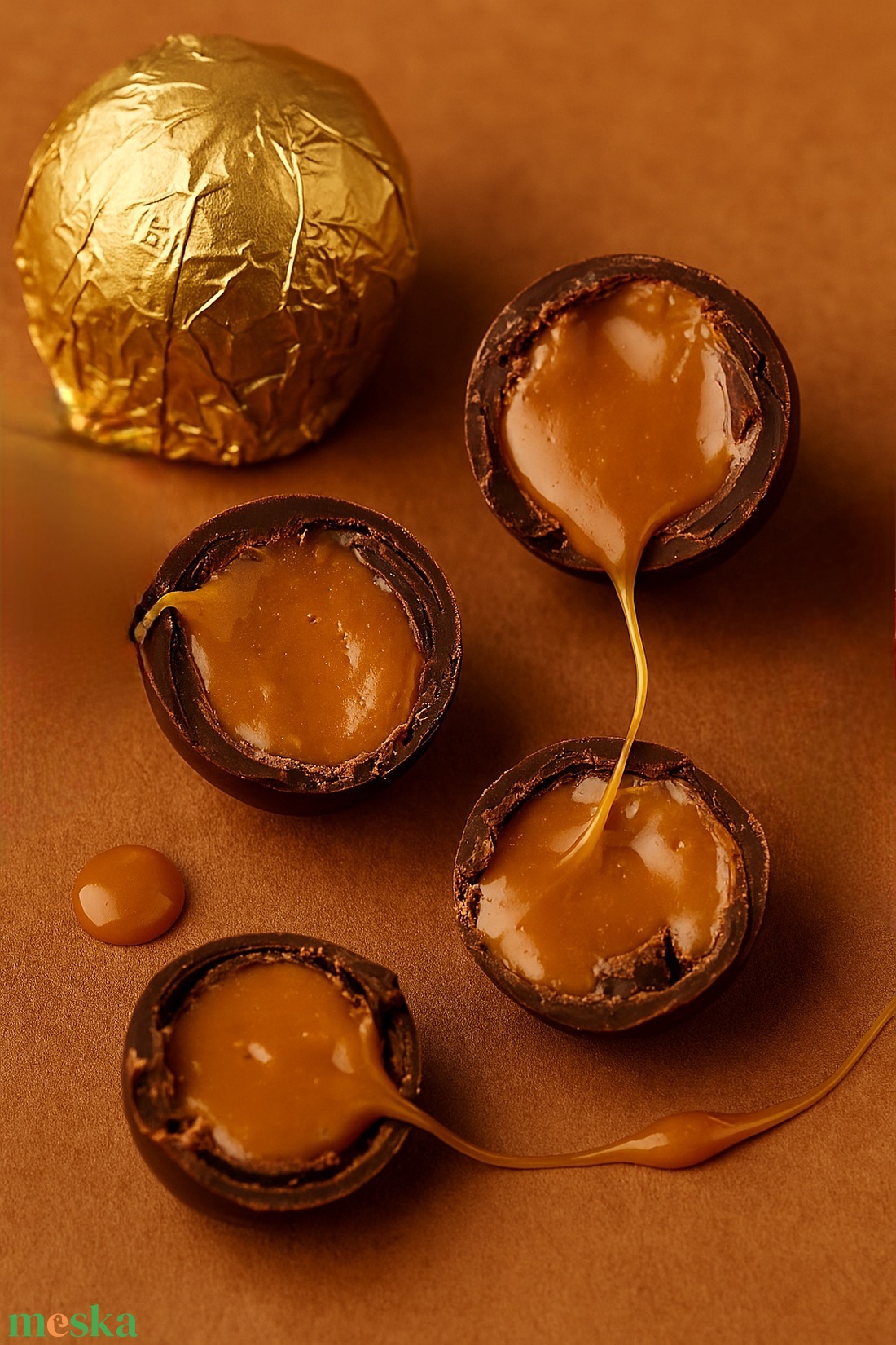 Múzsa csókja bonbon válogatás (6 szemes) - élelmiszer - édesség - kézműves csokoládé - Meska.hu