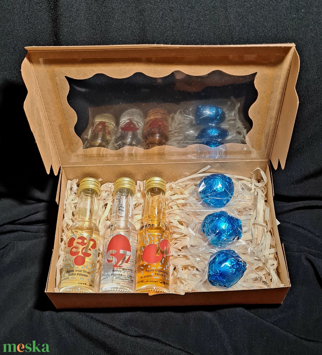 Valentin-napi boldogságbox - élelmiszer - édesség - kézműves csokoládé - Meska.hu