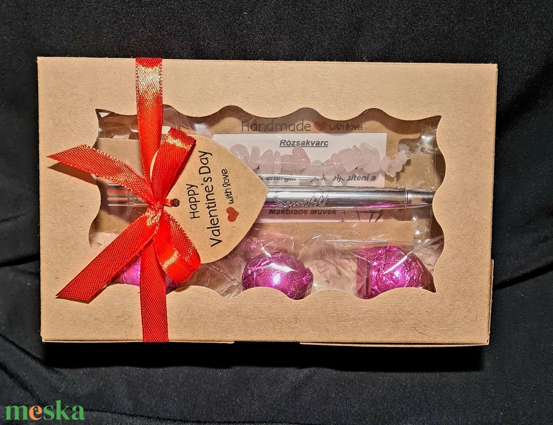 Valentin-napi boldogságbox - élelmiszer - édesség - kézműves csokoládé - Meska.hu