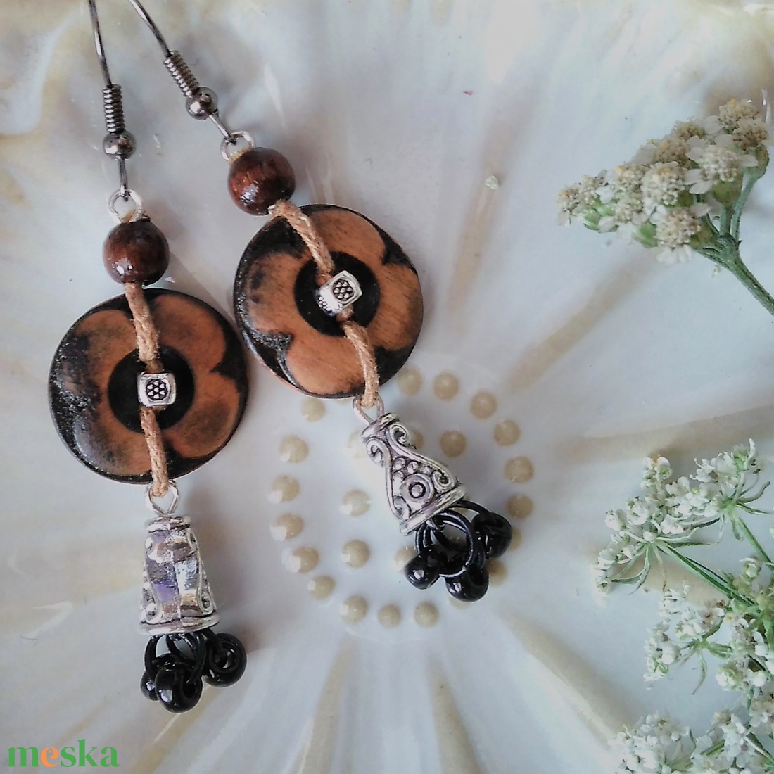 Hanti Princess fülbevaló  - ékszer - fülbevaló - lógó fülbevaló - Meska.hu