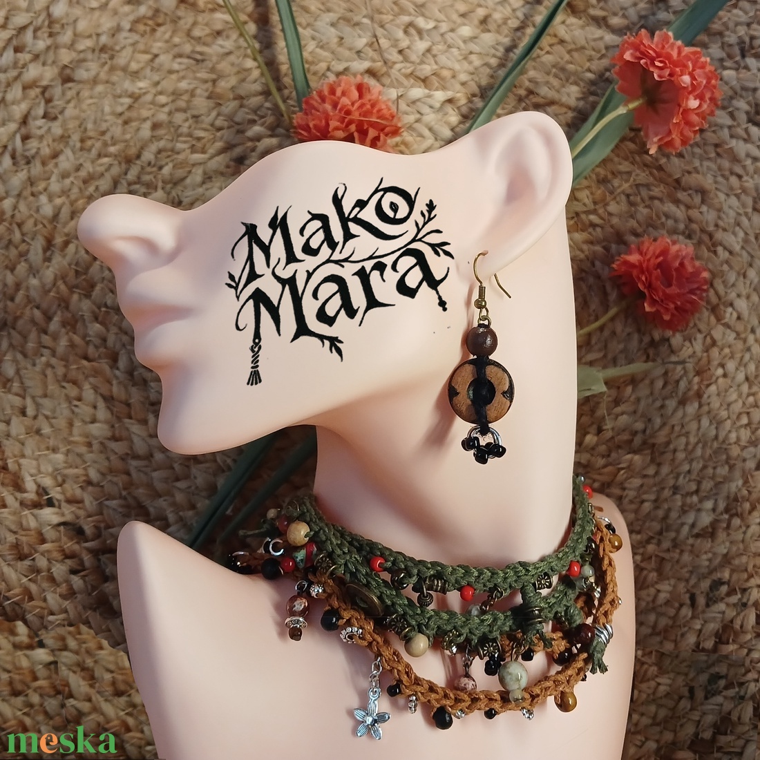 Hanti Princess fülbevaló  - ékszer - fülbevaló - lógó fülbevaló - Meska.hu