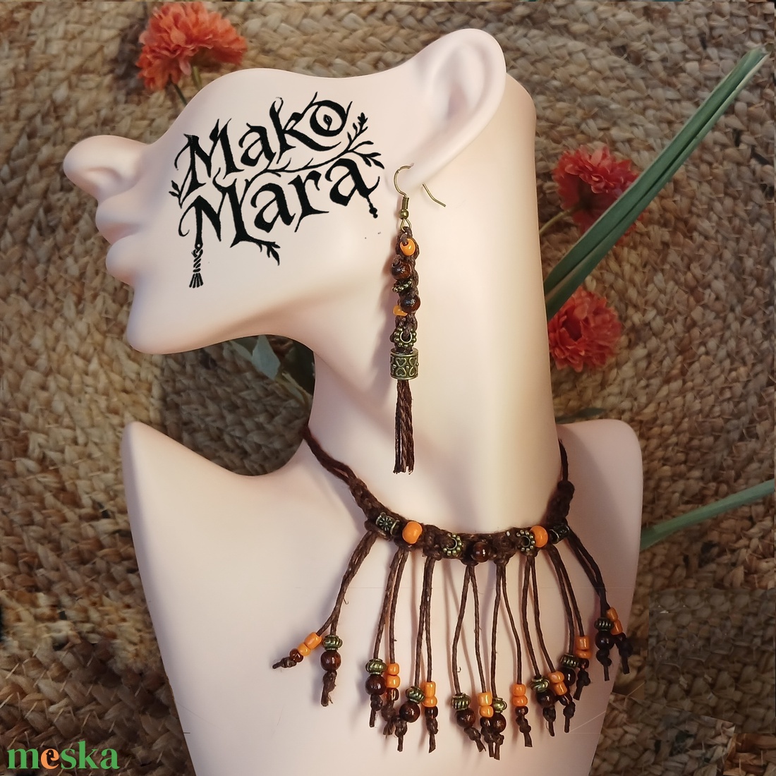 Olangi Warrior fülbevaló  - ékszer - fülbevaló - lógó fülbevaló - Meska.hu