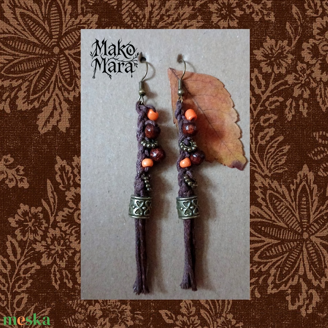 Olangi Warrior fülbevaló  - ékszer - fülbevaló - lógó fülbevaló - Meska.hu